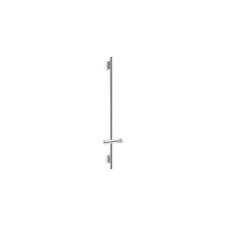 Kohler Statement 39" slidebar, 3.5625 in. L, Brass/Plastic, Polished Chrome 26313-CP